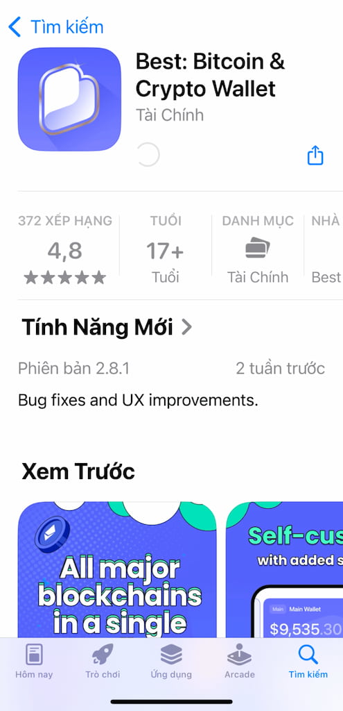 Tải app Best Wallet