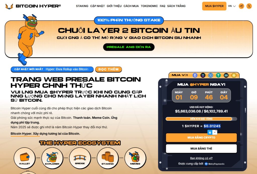Chiến dịch presale BitcoinHyper