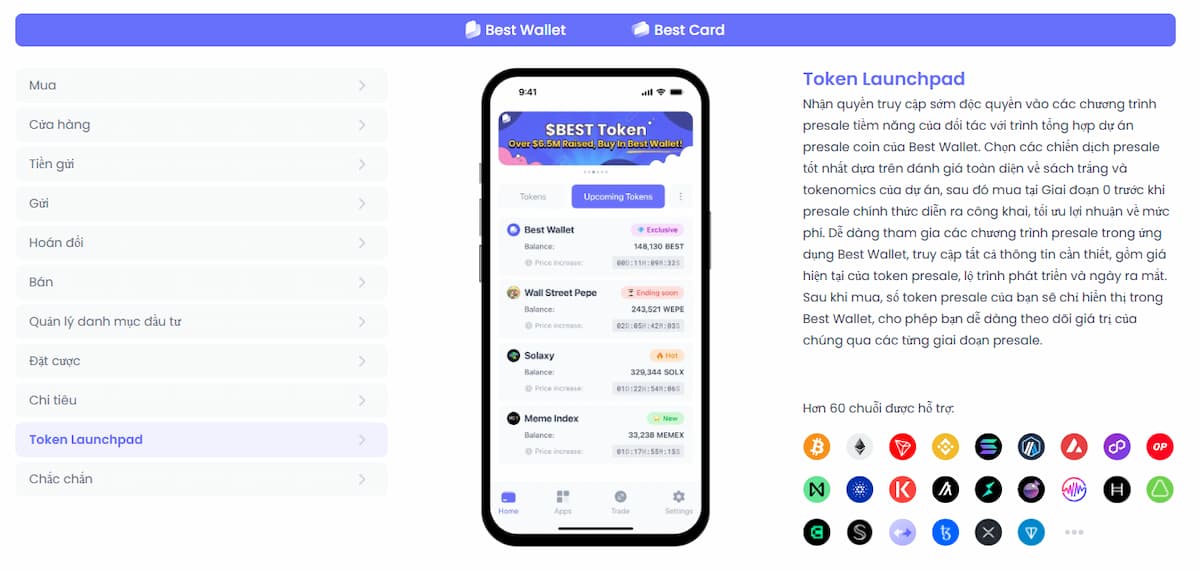 Best Wallet Nền tảng presale