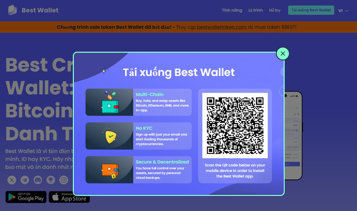Hướng dẫn cài đặt Best Wallet