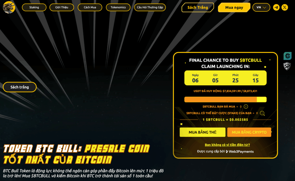 Presale end Bitcoin BULL