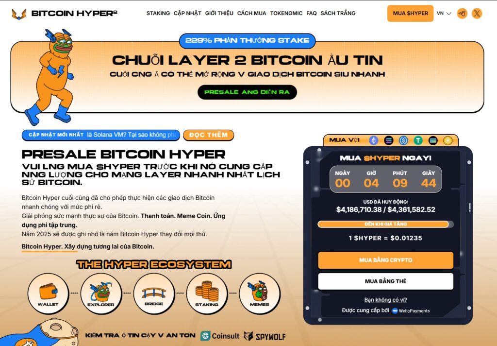 Dự án Bitcoin Hyper mới