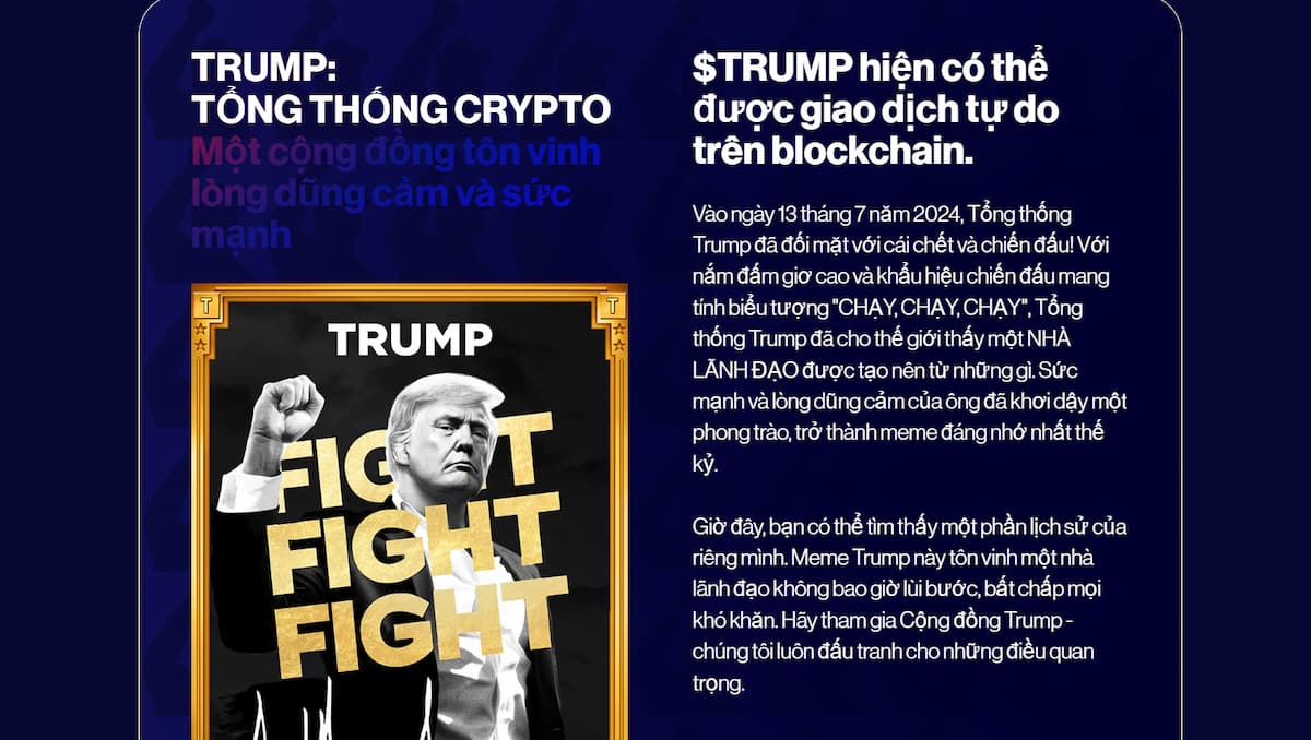Tầm ảnh hưởng của chính sách tiền điện tử đến $TRUMP