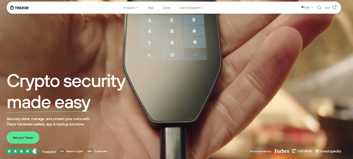 Trezor Wallet – Ví mã nguồn mở với bảo mật minh bạch
