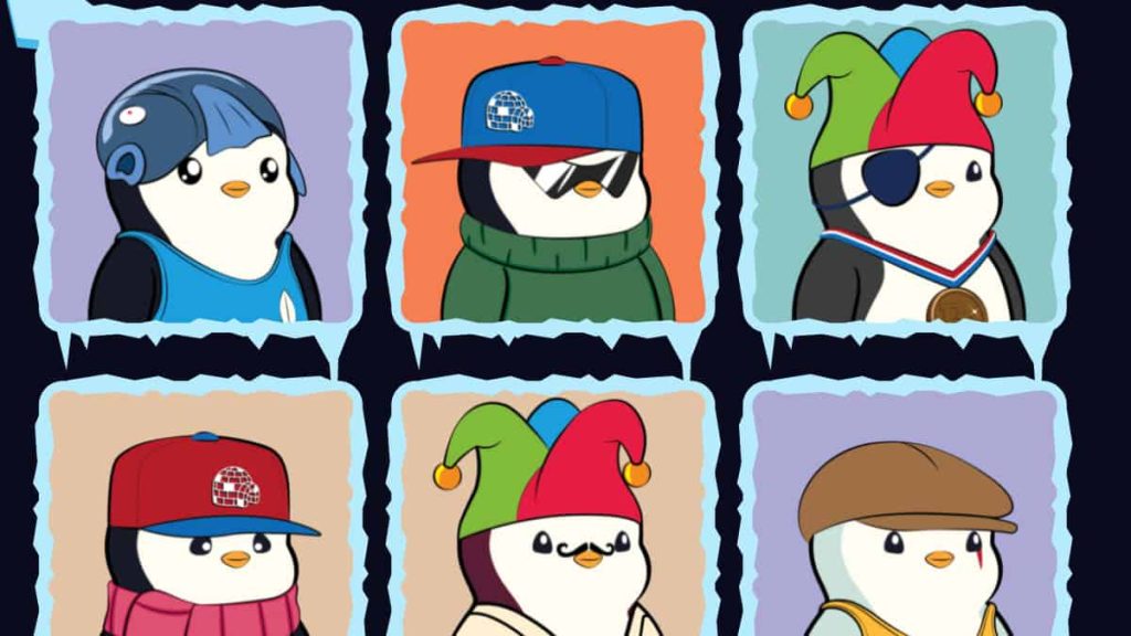 pudgy penguins solana meme