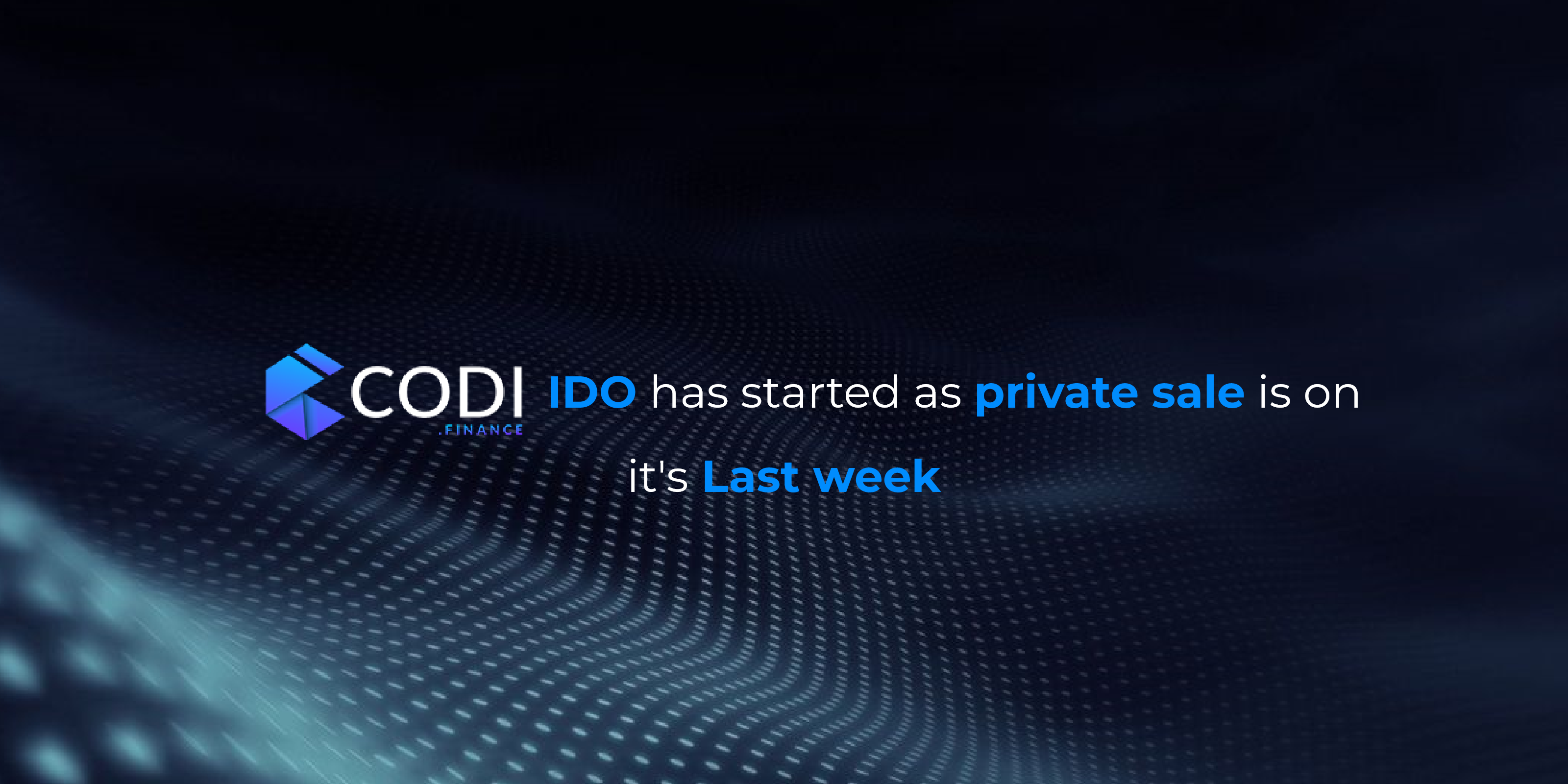 CODI представя началото на IDO