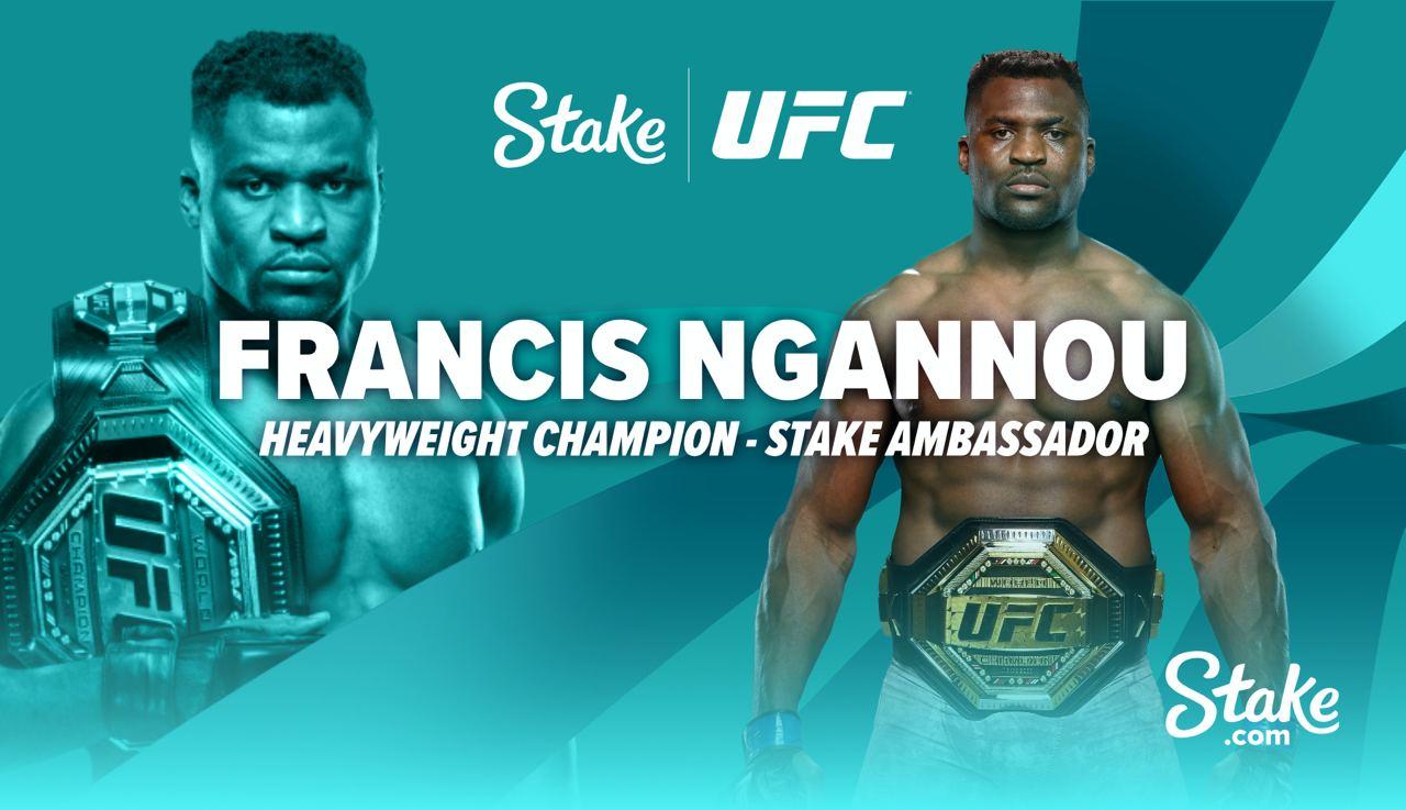 Шампионът на UFC Франсис Нгану се обединява със Stake.com