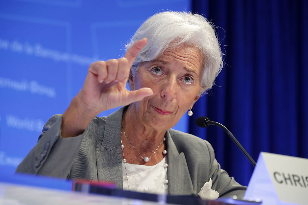 Ръководителят на Европейската централна банка Кристин Лагард предупреди че неотдавнашните