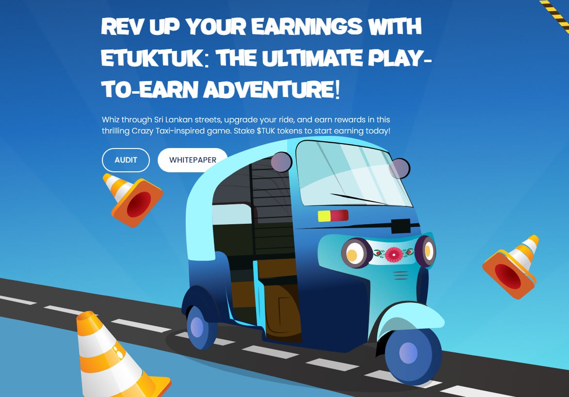 P2E играта eTukTuk е следващата Notcoin след голямото изгаряне на $TUK токени? Предпродажбата приключва 5 дни