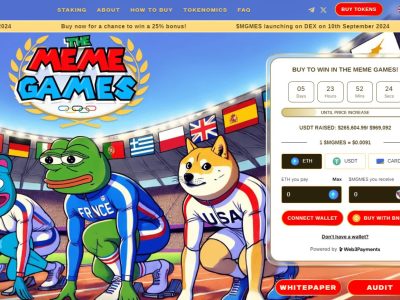 Официалната криптовалута на Олимпийските игри в Париж Meme Games събира $265,000 за седмица