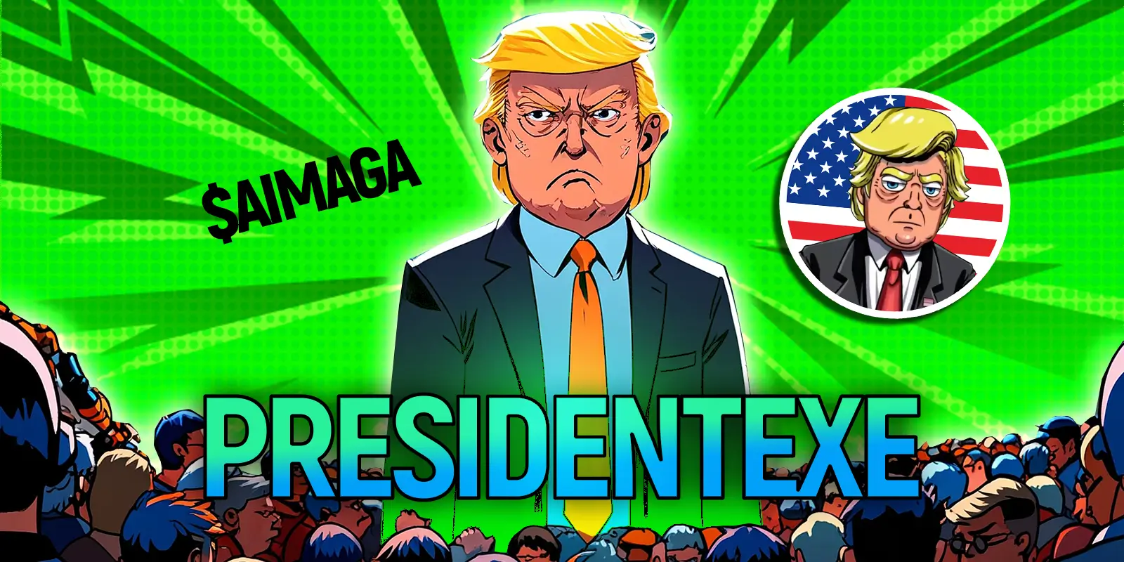 PresidentEXE ($AIMAGA) налага тенденции на пазара на меме монетите за 2025 г.