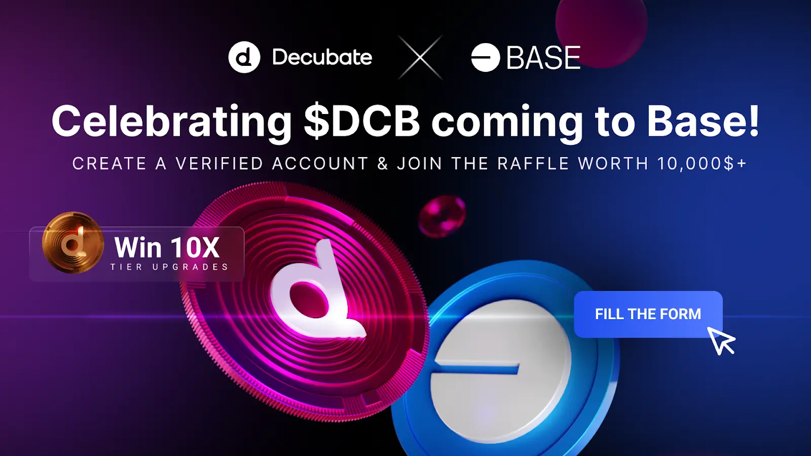 Decubate празнува появата на $DCB в Base